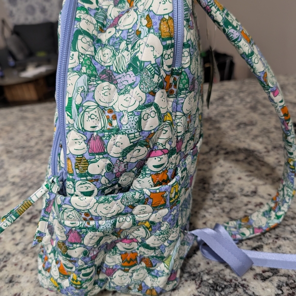 Vera Bradley Peanuts Character Backpack - Green and Purple - Picture 5 of 6